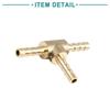 ACROPIX Brass Hook Hose Fittings 4mm Fuel Air Gas Hose Barb Tee