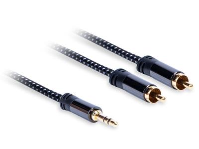 Jack Cable 3.5mm - 2xRCA (m) Stereo, Length: 3.0m AQ Premium, Acoustique Quality
