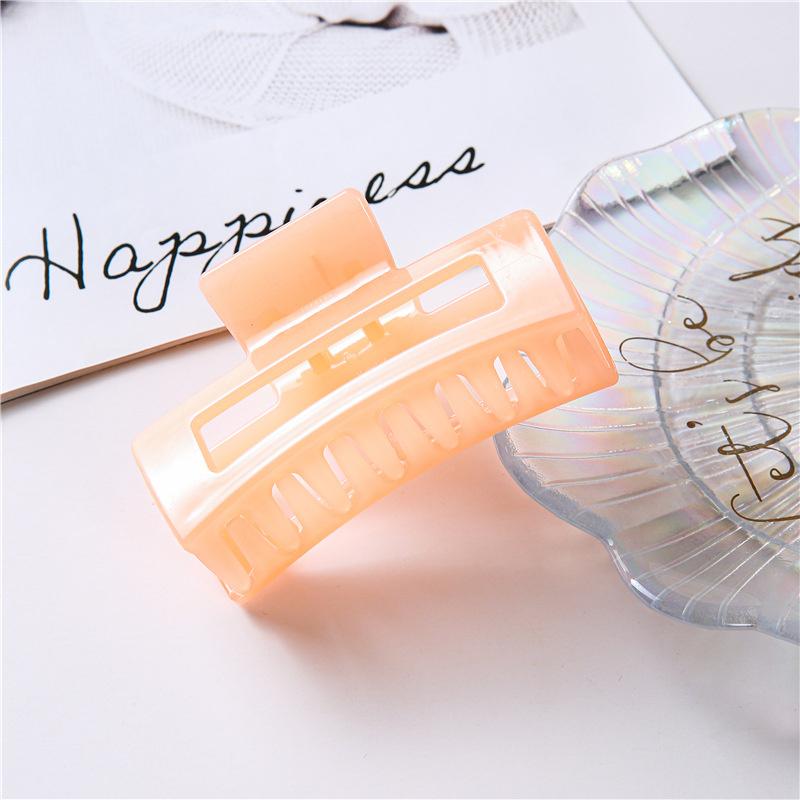 2pcs 10cm Women Thick Ponytail Hair Claws Large Geometric Square Claw Minimalist Lady Hair Claw Girls Hair Accessories