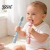 Giocattolo da Masticare Sicuro per Neonati Giocattolo in Silicone per la Dentizione del Bambino, Succhietto Morso per Gengive in Silicone Alimentare, Dentaruolo Senza Cuciture Monopezzo per Alleviare il Dolore, Bastoncino da Masticare Anti-Morsicatura delle Dita,