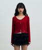 Arikim Lyla Layered Cardigan / Red-White