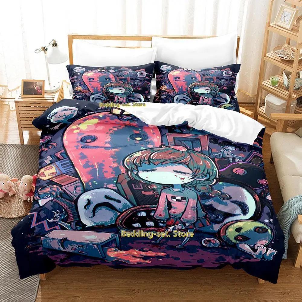 

Новый комплект постельного белья Yume Nikki Single Twin Full Queen King Size Bed Set Adult Kid Bedroom Duvetcover Sets Anime Parure de lit Bed 70x133cm 2pcs