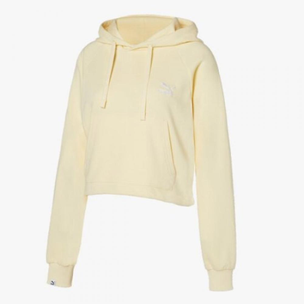 Puma Women S claSSic Crop Hoodie Daily Hoodie 933157 01