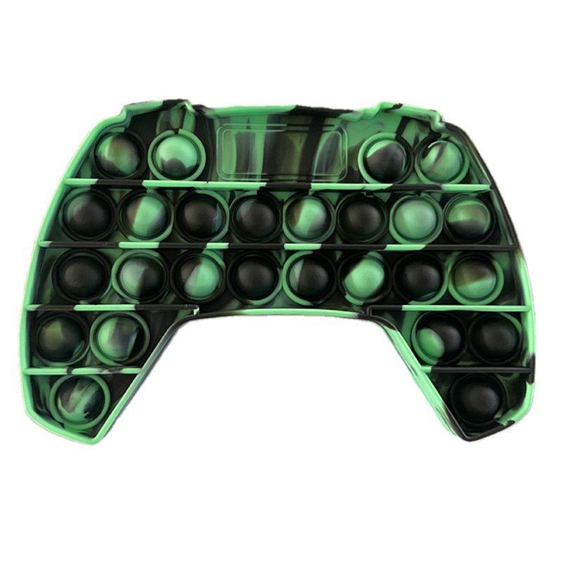 Vibrant Tie-dye Game Controller Push Bubble Sensory Fidget Toy For Stress Relief