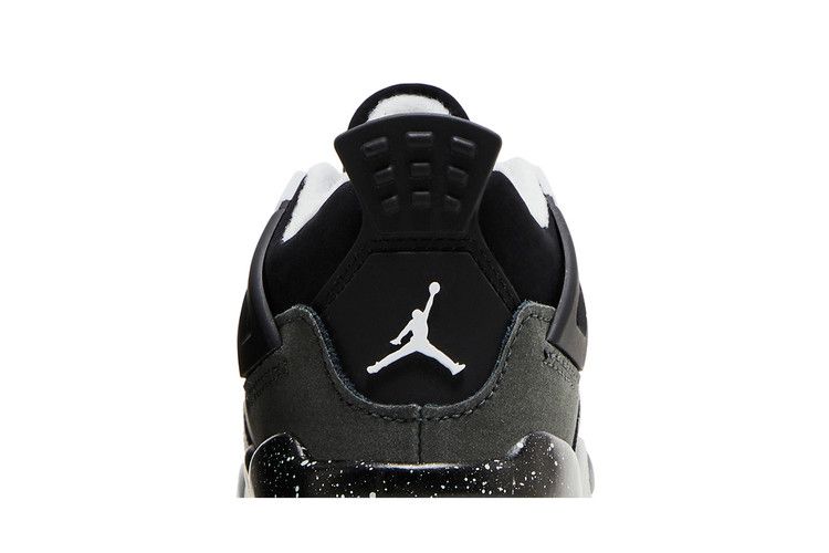 Adidași pentru copii Nike Jordan 4 Retro Fear (2024) (TD) Negru/Alb/Antracit/Negru/Pure Platină