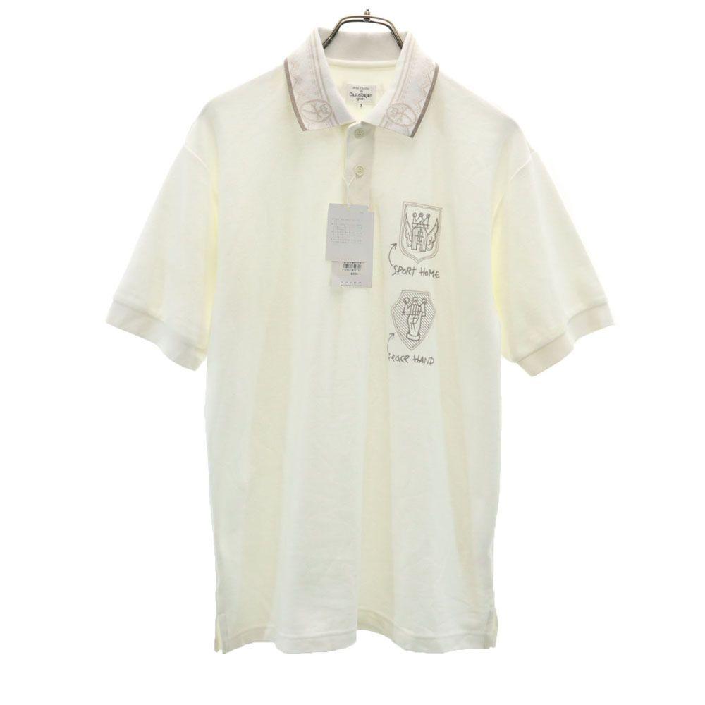 

Castelbajac sport сделано в Японии Поло с коротким рукавом Палевый 3 белый Мужское Б/У