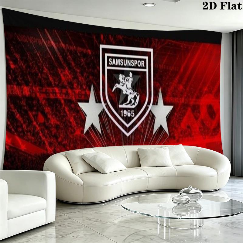 Samsunspor Wall Tapestry Aesthetic Wall Hanging Printed Fabric Blanket Decorative Tapestries for Bedroom Living Room Home Decor