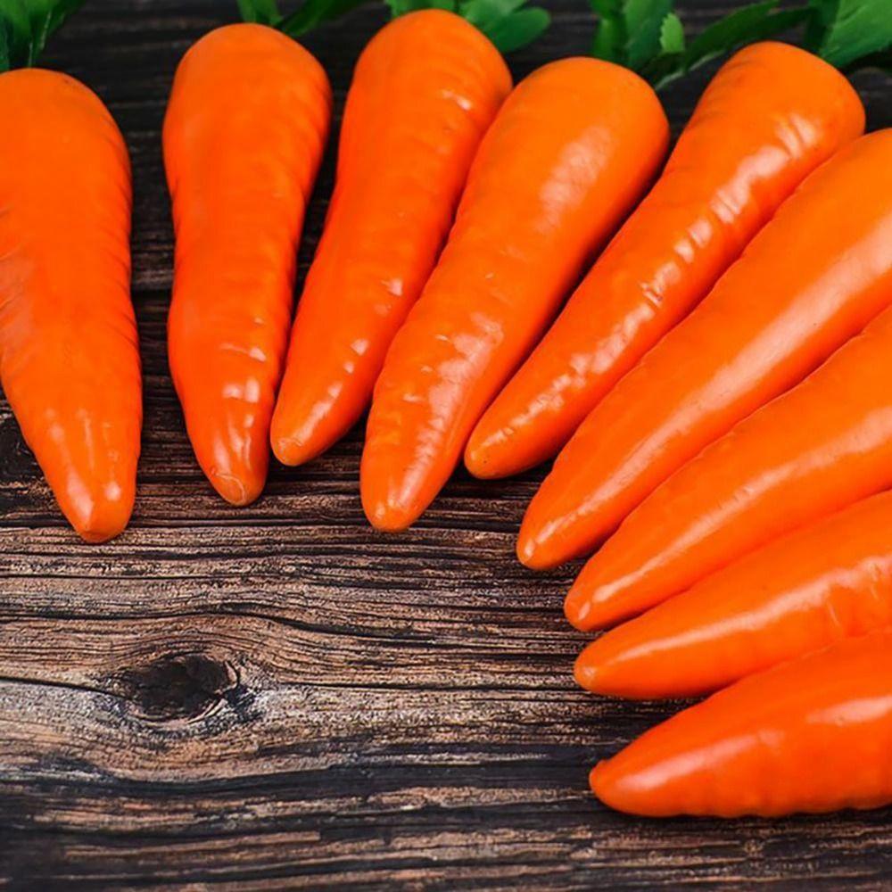 Durable Simulated Foam Carrot 3D Fake Vegetable Props Fake Vegetable Carrot Model Home Decor