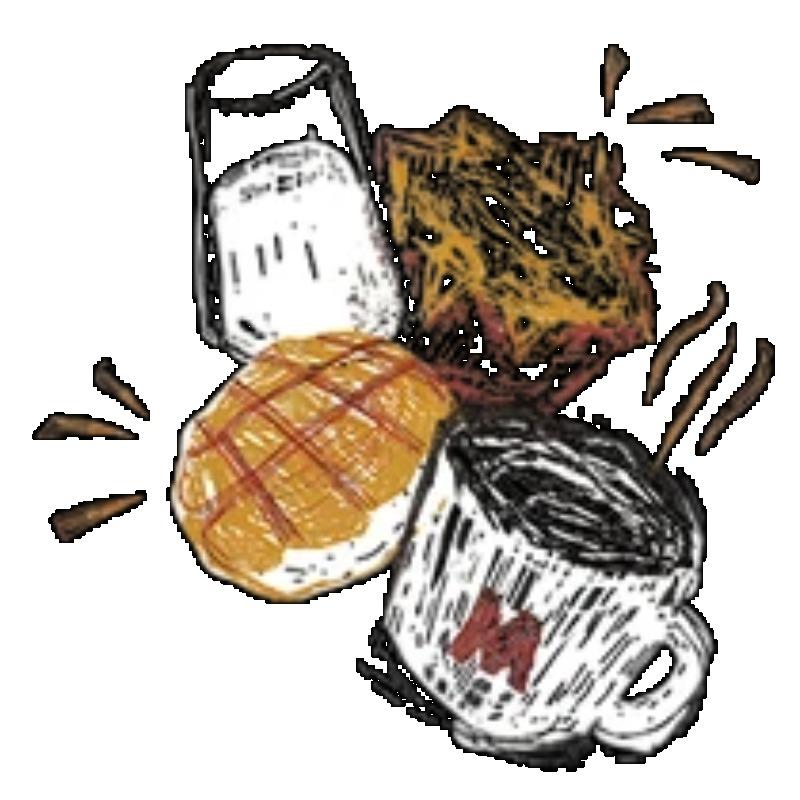 Oversized T-shirt Svart Kaffe och Pannkakor Tryck Casual Vardagsklädsel