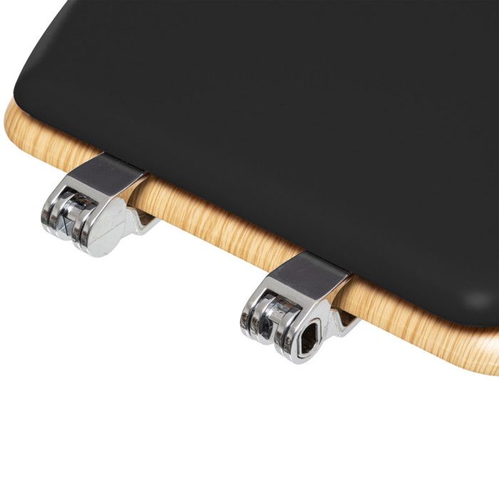 Toilet Seat Wood + Zinc "Modern Color" Atmosphéra - Charcoal