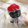 Yousheng Mini Artificial Rose Bouquet Handcrafted Simulated Flower Decoration Romantic Valentine's Day Birthday Gift for Mother Wife Girlfriend