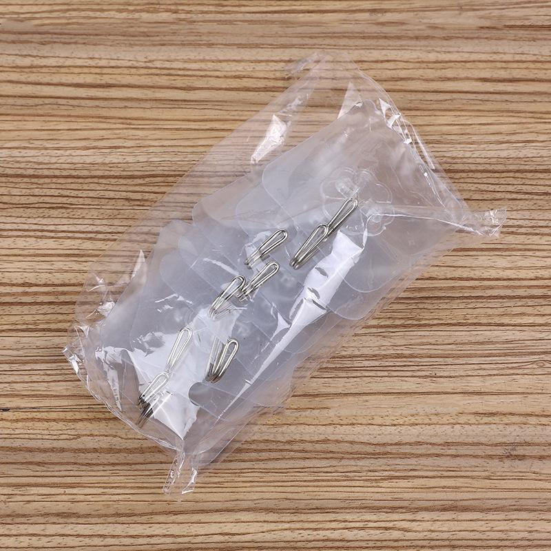 Traceless Strong Adhesive Transparent Wall Hook for Kitchen & Door.