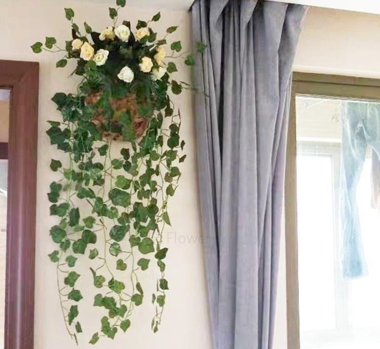 Artificial Pothos Vines: Indoor Decorative Rattan Faux Greenery for Walls and Living Rooms