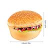 Imitation Hamburger Bread Models Artificial Food Bread Model PU Texture Perfect for Home Decor and Party Displaying