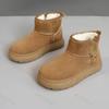 Women Snow Boots 2026 Winter Platform Vintage Warm Plush Chunky Cotton Shoes Fashion Non Slip Outdoor Ankle Boots Botas Mujer