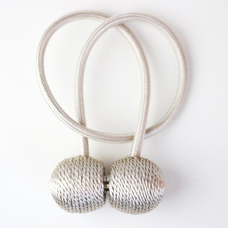 1Pc Magnetic Pearl Ball Curtain Tiebacks Accesorios Curtain Cilp Accessory Curtain Holder Buckle Rope