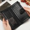 Fashionable  Men and Women's Long Wallet, European and American Fashion Phone Bag PU Leather Multi Card Carrying Bags Purses