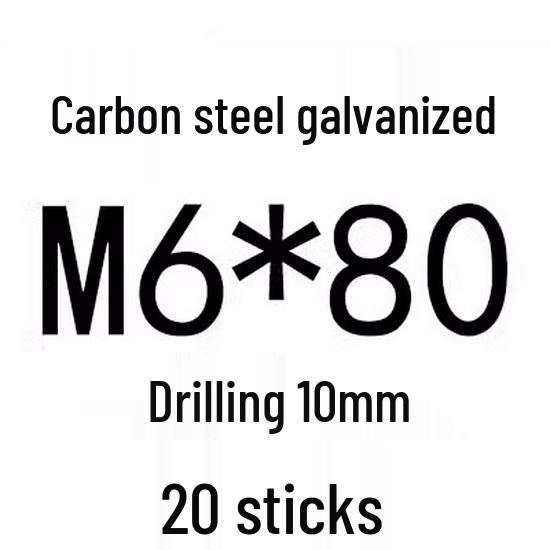 Extra Long Expansion Screws Set - Pull-Out Bolts M6/M8/M10/M12/M14/M16 in Various Sizes (200x250x300x400)