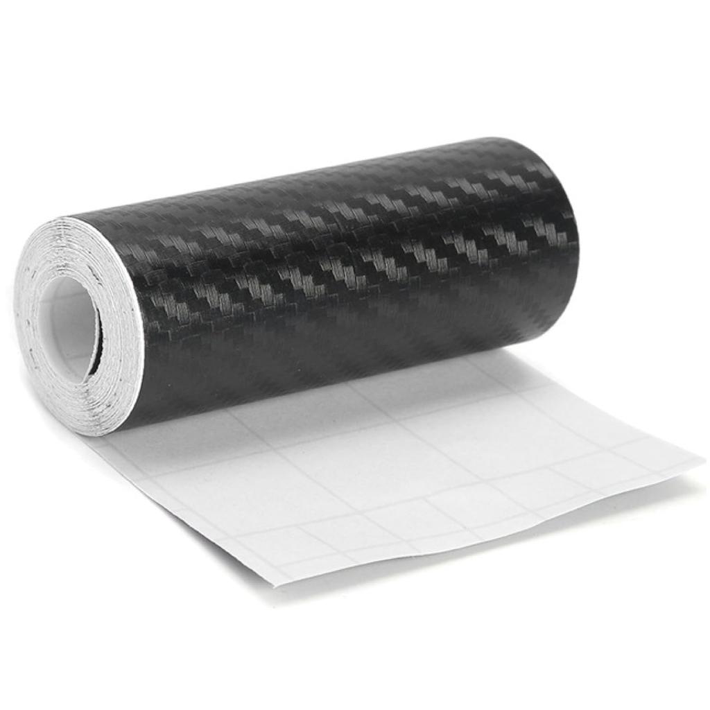 Shymie Carbon Fiber Cutting Car Exterior 3D Wrapping Interior 10cm X 10m Sheet, Sheet, Sticker, Sticker, Film, Supplies, Protection, Black,