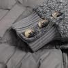 Basic House Women's Stand-Collar Plush Patchwork Down Jacket