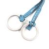 Great HERMES Necklace Large Clochette Blue gene leather mens Used