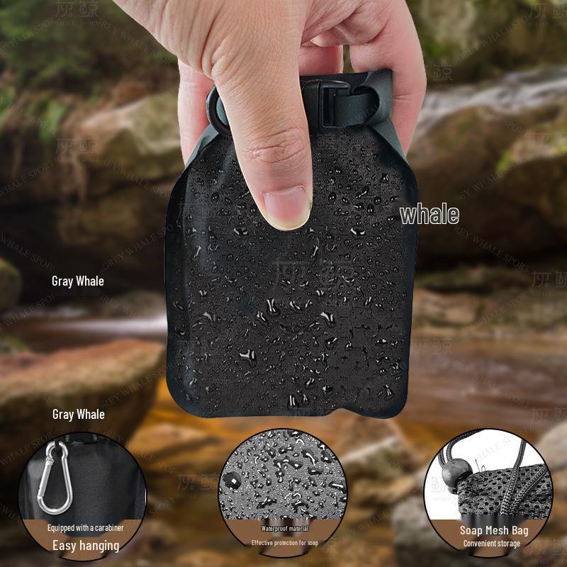 Portable Leakproof Soap Bag: Waterproof and Moisture-Evaporating Toiletry Dispenser.