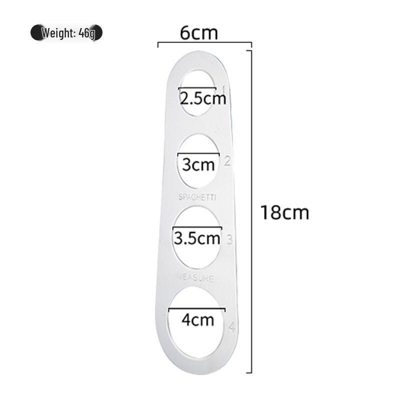 Линейка-измеритель спагетти из нержавеющей стали с 4 отверстиями