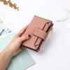 Short Multi-Functional Wallet Large Capacity Folding Zipper Bag Multi-Card Slot Leather Wallet/Coin Purse