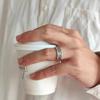 Adjustable Eye Of God Ring, Stainless Steel Punk Jewelry For Women Men, Comfort Fit Daily Wear Gift Idea