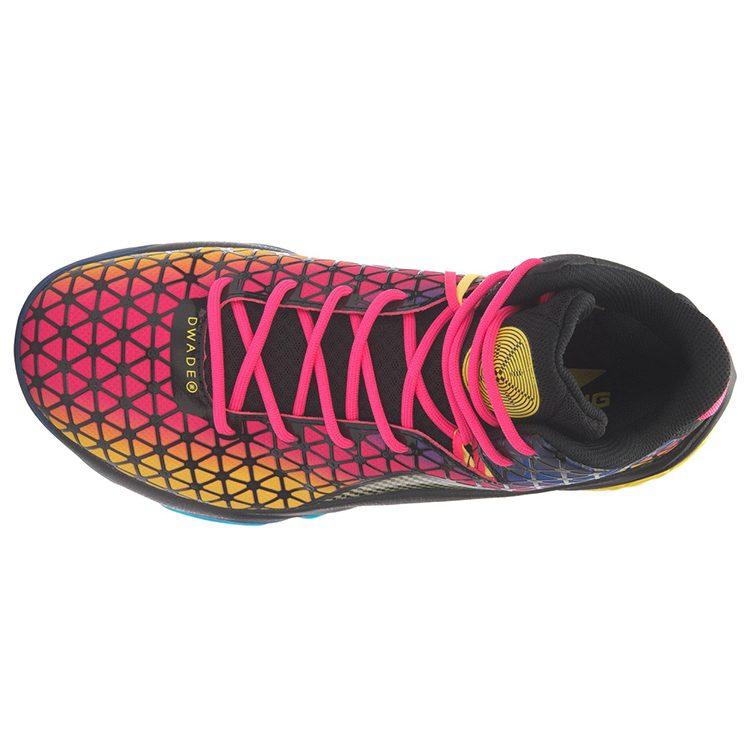 Li Ning All In Team 4 Basketball Shoes Men's Mid Top Black/Pink/Yellow ABAM011-4