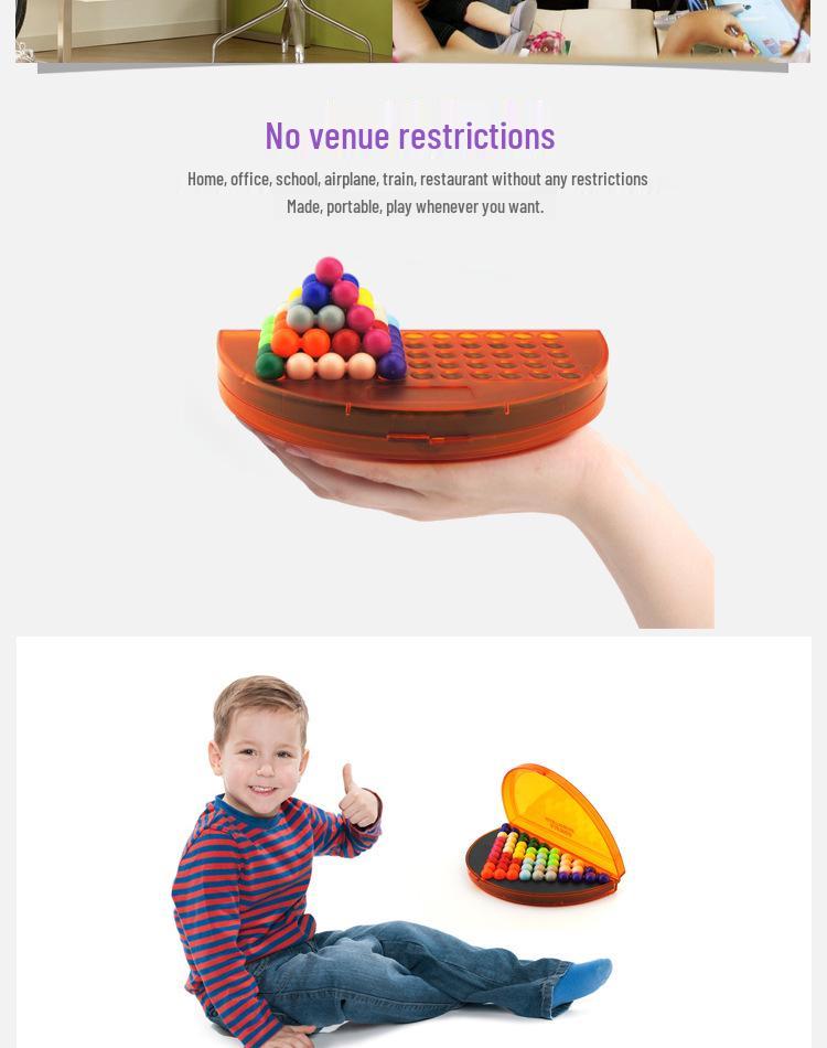 Qi Ji Pyramid Wisdom Beads: Children's Logical Thinking and Reasoning Toy