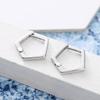 Earrings That Do Not Need To Be Removed When Sleeping Sterling Silver Simple Small Earrings Femininity Ear Buckles Personalized Geometric Earrings