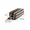 New Fashion Houndstooth Key Bag for Women Multifunctional Card Bag Coin Purse Lipstick Earphone Car Key Storage Bag Key Wallet