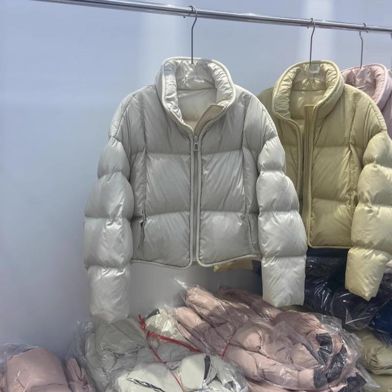 Winter New Thickened Down Jacket Women's Bread Jacket Short Stand-up Collar White Duck Down Small Loose Puffs