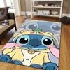1pc Cute Stitch Pattern Area Rug Soft Flannel Floor Mat for Living Room,Office,Bedroom and Carpet,Sofa Coffee Table Floor Mat