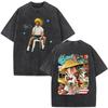Rapper Bad Bunny Debi Tirar Mas Fotos DTMF Vintage Washed T Shirts Men Women Clothing Fashion Hip Hop ONeck Tshirts Streetwear