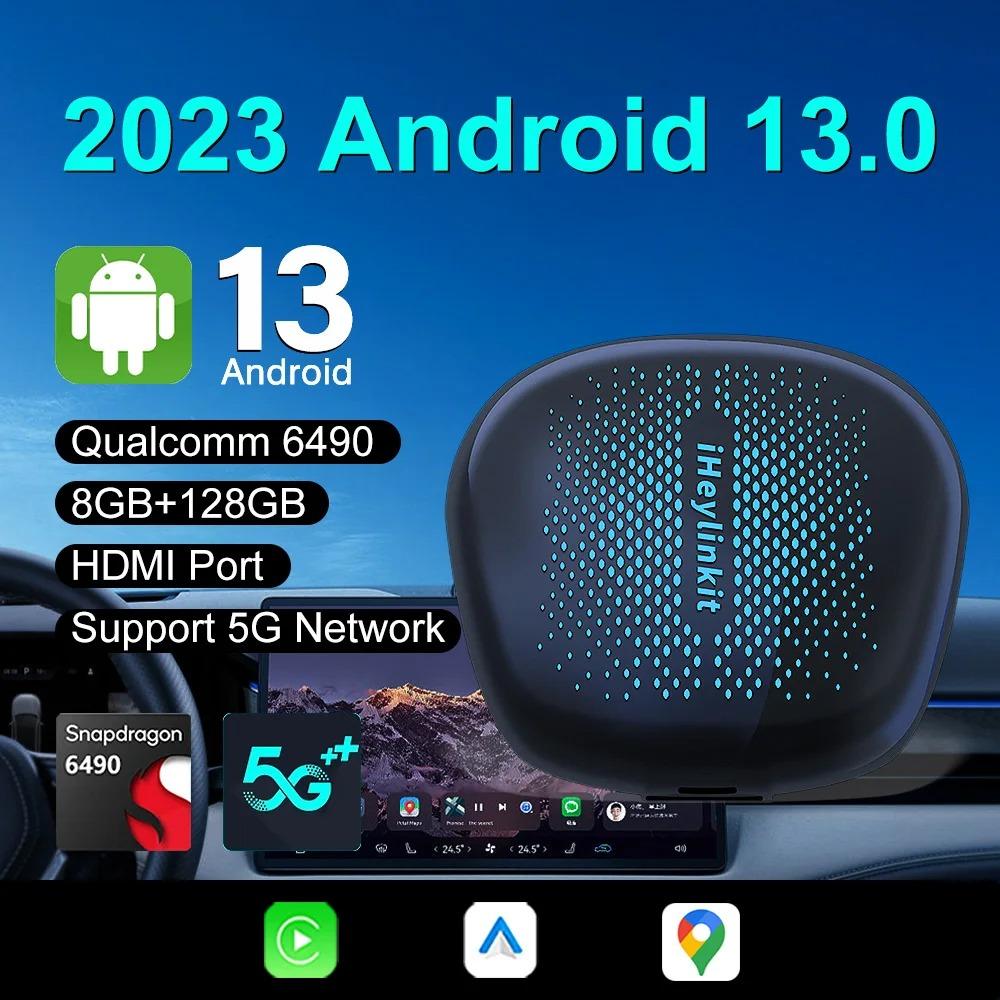 

Carplay Ai Box Android 13 беспроводной Android Auto 5G QCM6490 8-ядерный 8+128G HD выход 4G LTE GPS для OEM проводной Apple Carplay