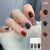 3PCS/1pack No-bake Quick-drying Long-lasting White Sequins Fine Glitter Ice Transparent Naked Tear Nail Polish Set