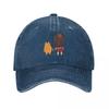 I Draw Chibi Chiyo Chan's Dad Azumanga Daioh Sport Retro Denim Washed Baseball Caps Female Cowboy Hats Hiking Peaked Cap