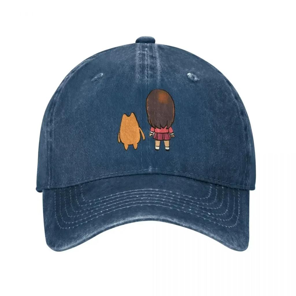 I Draw Chibi Chiyo Chan's Dad Azumanga Daioh Sport Retro Denim Washed Baseball Caps Female Cowboy Hats Hiking Peaked Cap