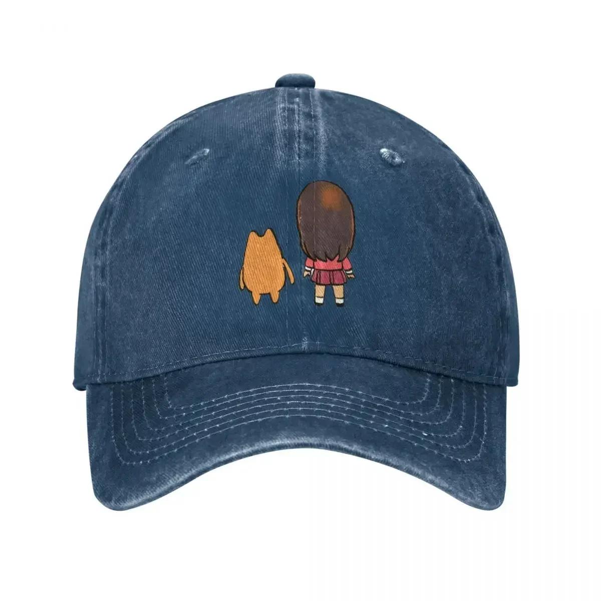 

I Draw Chibi Chiyo Chan s Dad Azumanga Daioh Sport Retro Denim Washed Baseball Caps Female Cowboy Hats Hiking Peaked Cap One Size