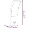 VidaXL Appliques murales LED d'extérieur avec capteurs 2 pcs blanc, éclairage mural LED d'extérieur, lampe murale de jardin, 4006267