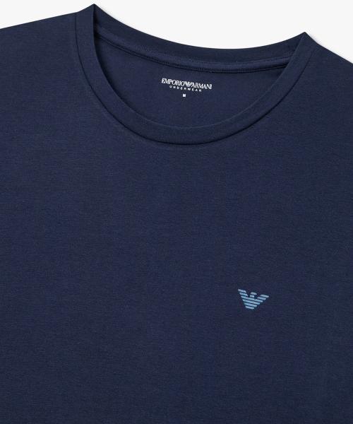 [Emporio Armani Ondergoed] Heren T-shirt met korte mouwen, stretch, voor thuis 0816134024 [Verzonden vanuit Korea] 100% Authentiek