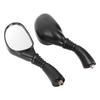 Pair Motorcycle Rear View Mirrors Reflectors Universal Replacement for GY6 150cc Mopeds Scooters