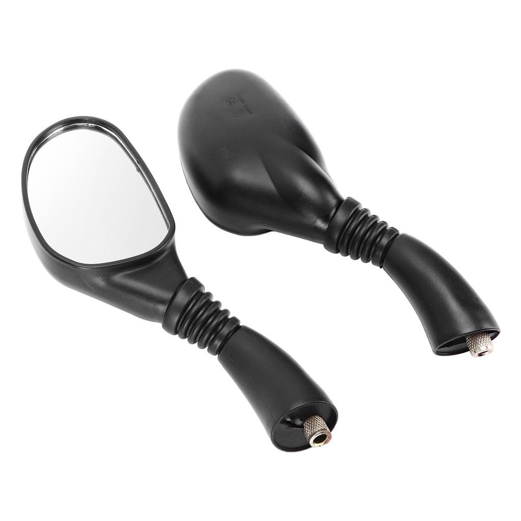 Pair Motorcycle Rear View Mirrors Reflectors Universal Replacement for GY6 150cc Mopeds Scooters