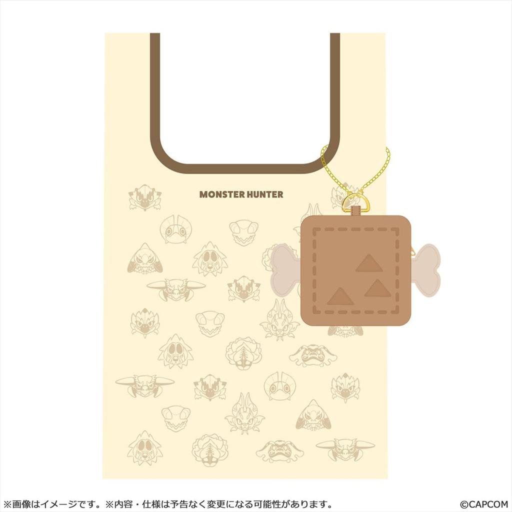 Capcom Monster Hunter Mondefo Öko-Tasche mit H315 x B260 x T80mm Anbringbare Tasche H110 x B170 x Polyester und Kunstleder Tasche, ca.. ca.
