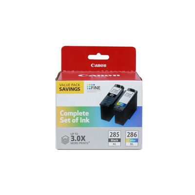 Canon Genuine Ink XL XL Color Cartridge Pack PG-285 Black/CL-286 (2 Cartridges)