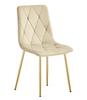 LIBRA Chair - Light Beige Velvet / Gold Legs X 1