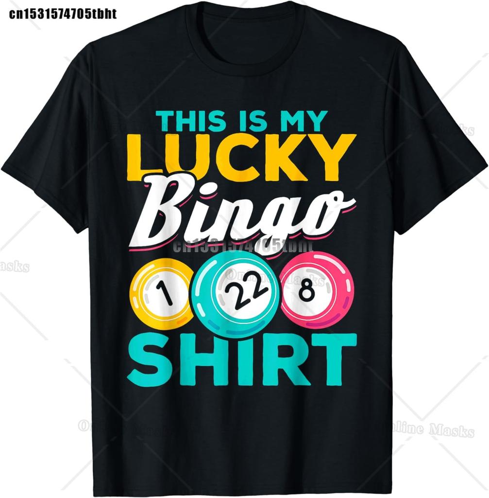 Crazy Bingo Lady Shirt Funny Lucky Bingo Shirt Player Hobby Gambling Bingo Queen TShirt Fashion Street Cotton Tops Tees