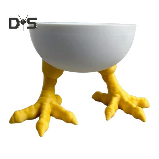 

Фарфоровый держатель в виде куриной лапки, 3D-печатная белая статуэтка в виде куриных лапок, скульптура для домашнего офиса, книжной полки, украшения для рабочего стола, орнамент белый